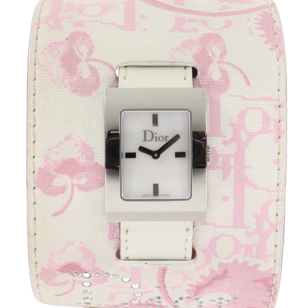 Dior ディオール レディース トロッター柄ベルトレザー 腕時計 安全 