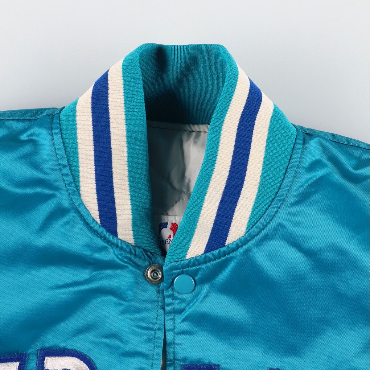スターター NBA シャーロット ホーネッツ ナイロンジャケット スタジャンXL 古着 80年代 スターター Starter NBA CHARLOTTE HORNETS シャーロット