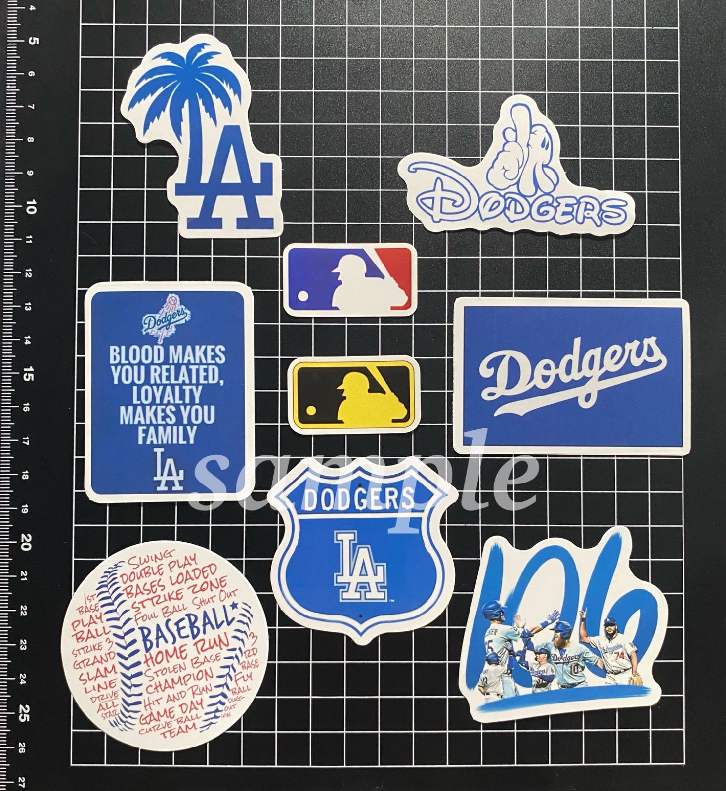 ☆メジャーリーグ MLBロゴ ゴールドMLBロゴ チームロゴ 防水