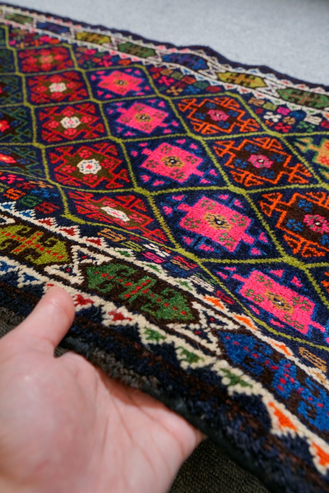 231×55cm　 アフガニスタン手織り絨毯 ランナー トライバルラグ トライバルラグ アフガニスタン手織り絨毯 ランナー 231×55cm – Decorworks