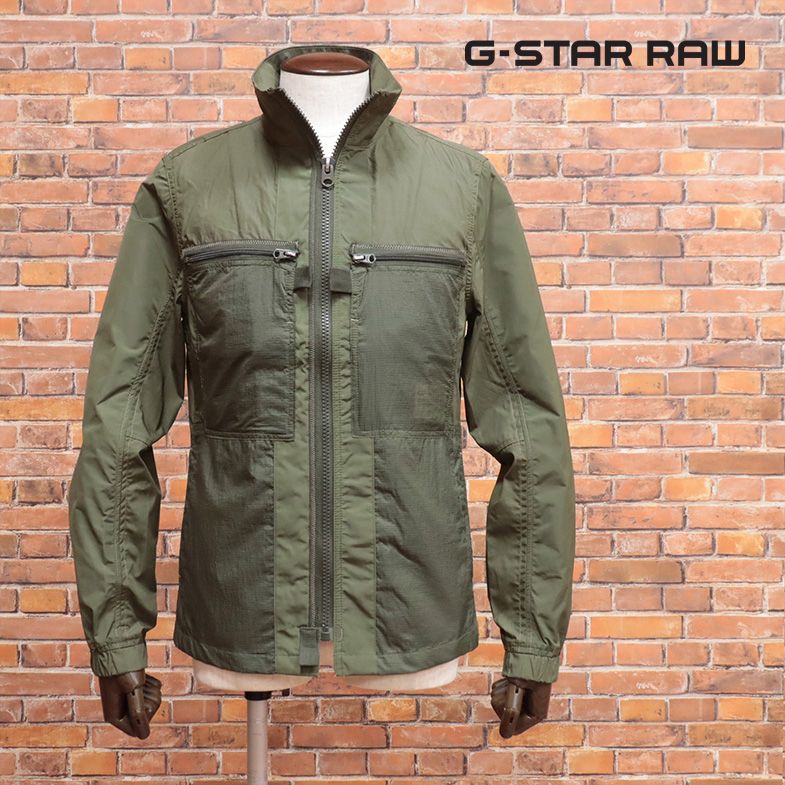 G-STAR RAW/Sサイズ/ブルゾン FABRIC MIX OVERSHIRT D19004-A790 撥水リップストップ切替 スポーティー  新品/カーキ/jh200/ - メルカリ