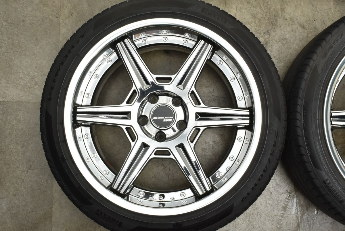 SSR‼️ホイール‼️張り溝‼️ 美品 バリ溝】SSR エグゼキューター RC06R 19in 8.5J +30 PCD112