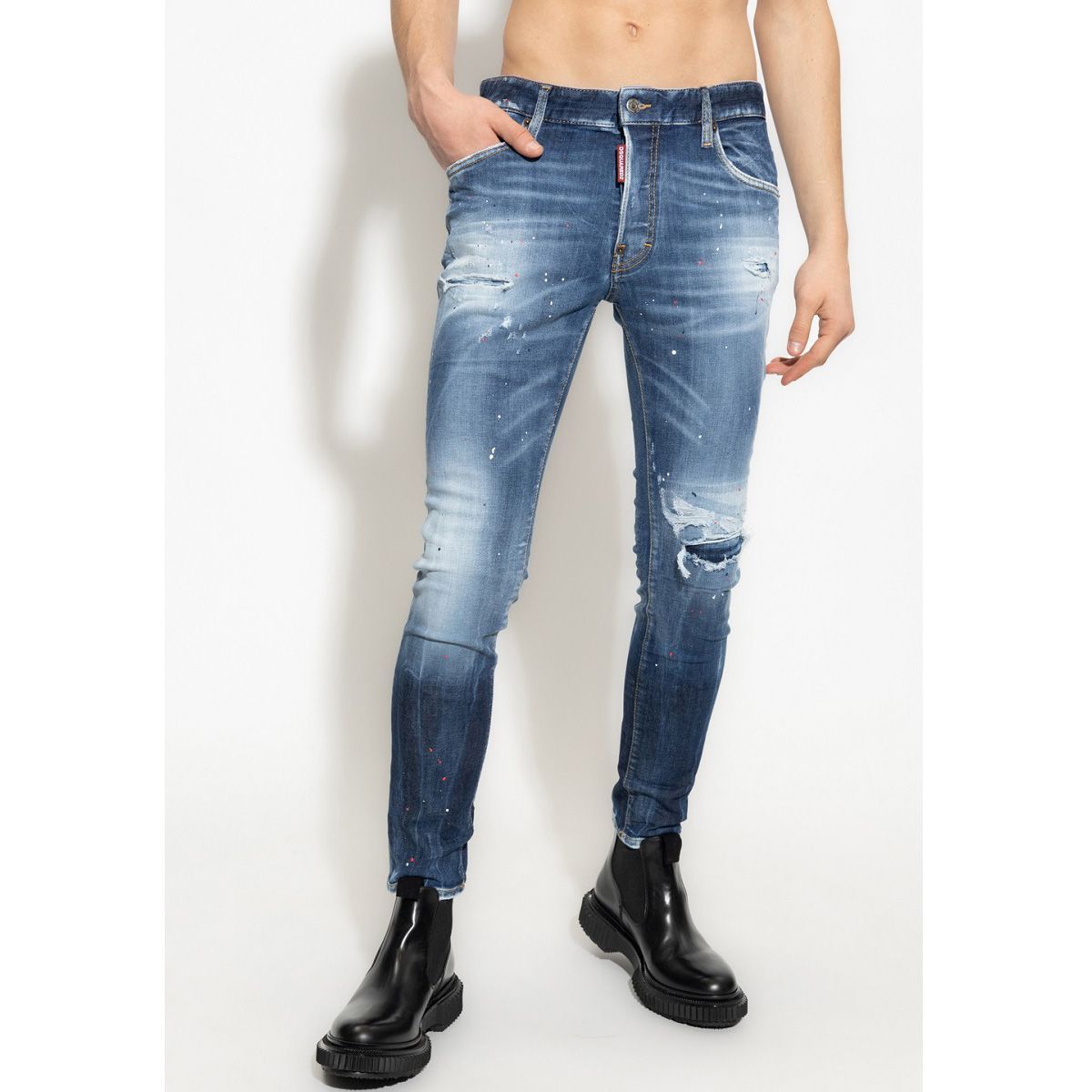 美品 希少】DSQUARED2 Super Twinky Jean 濃紺 44