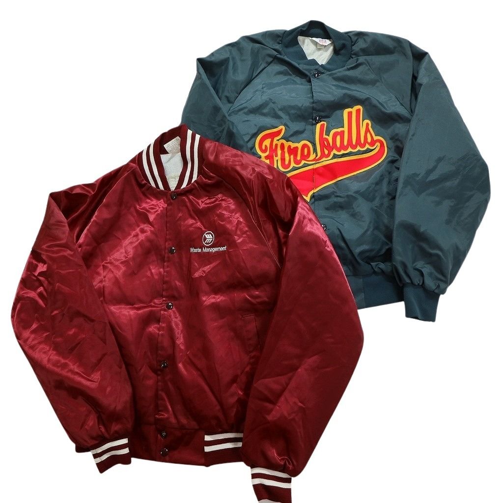 M&XXL ナイロン スタジャン ジャケット  まとめ売り 仕入れ セット売り 古着卸 まとめ売り ナイロンスタジャン ジャケット 7枚セット