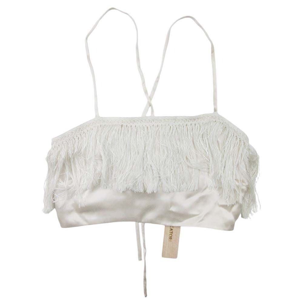 未使用 ERiKOKATORi エリコカトリ fringe silk camisole
