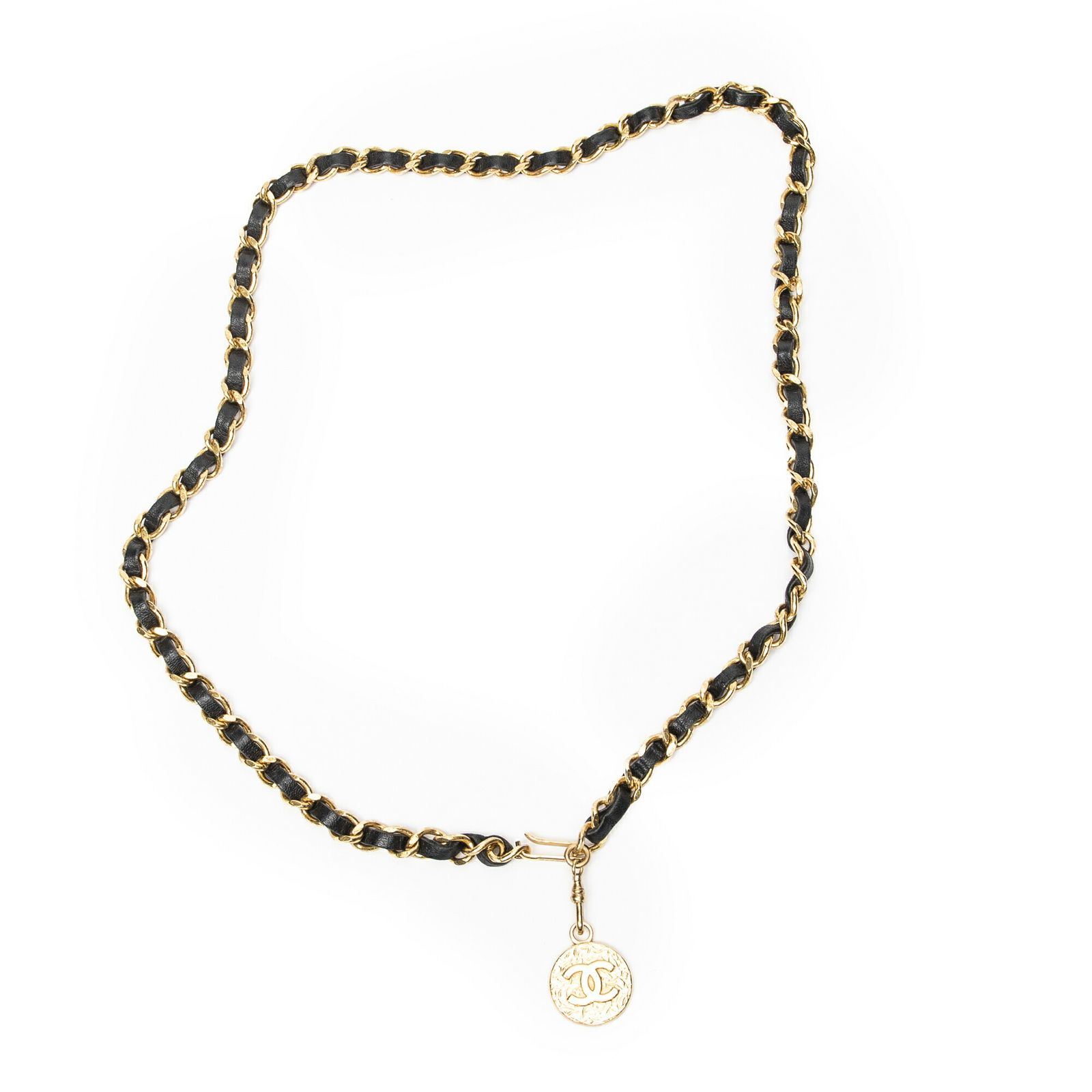 CHANEL シャネルココマーク メダリオン チェーンベルト金金メッキA