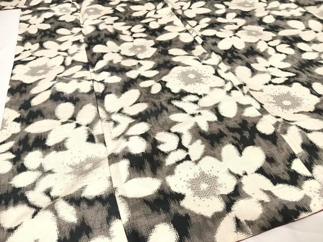 平和屋着物○上質な紬 花尽くし 正絹 逸品 AABA4535np - メルカリ