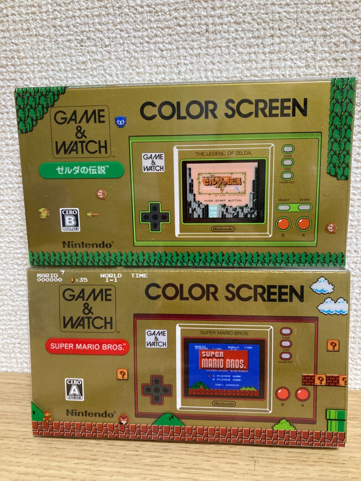 ゲーム&ウォッチ スーパーマリオブラザーズ ゼルダの伝説 セット 新品 