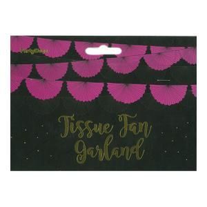3営業日で発送 PartyDeco パーティーデコ ガーランド ロゼット ダークピンク 4109941 入数 50
