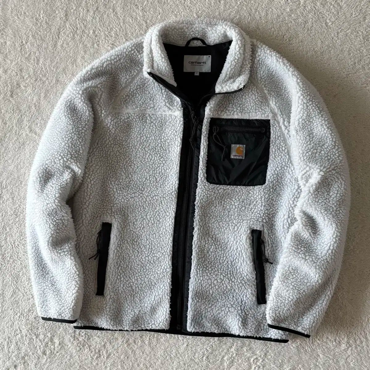 Carhartt カーハート 白 ボア フリース ジップアップ