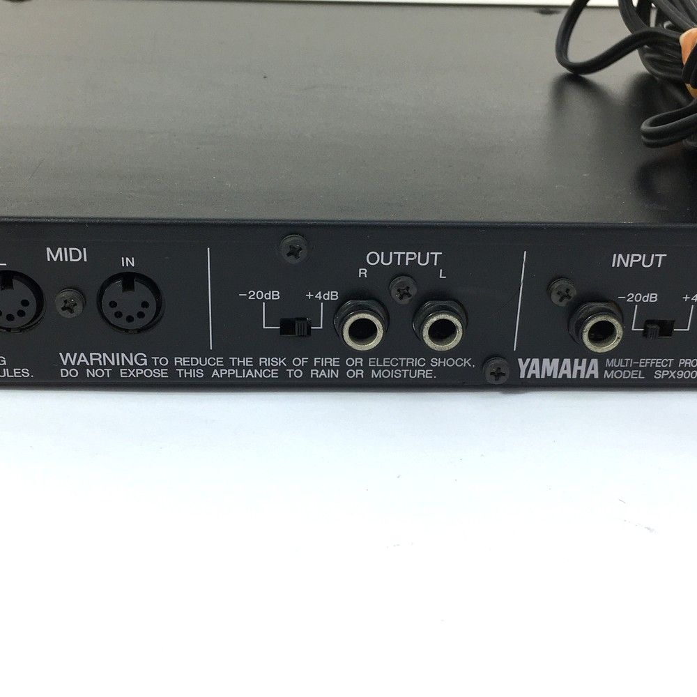 通電確認済 YAMAHA SPX900 マルチエフェクトプロセッサー ヤマハ YAMAHA SPX900 マルチエフェクトプロセッサ 通電のみ確認