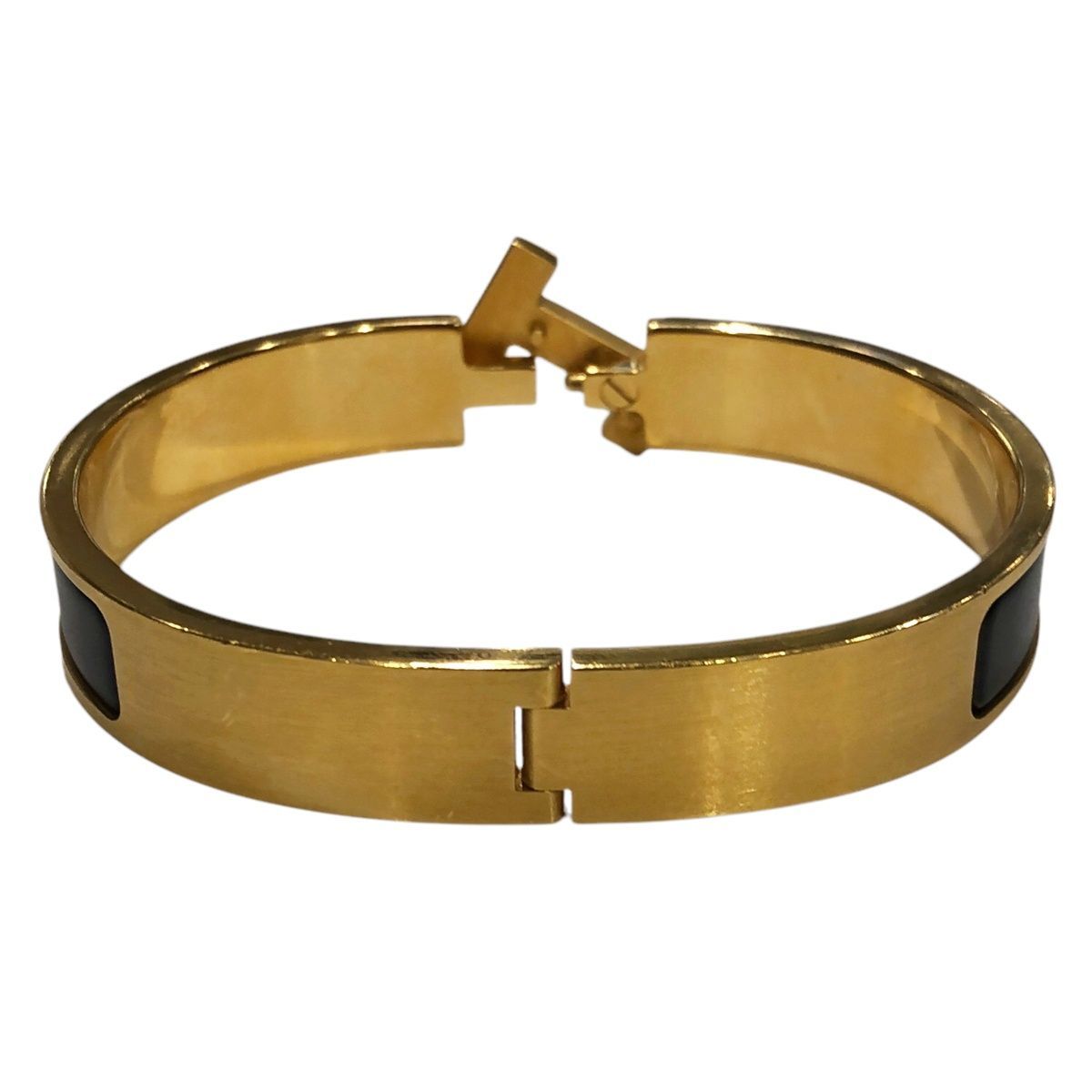 中古】 HERMES エルメス ブレスレット クリックHH ノワール・マット 