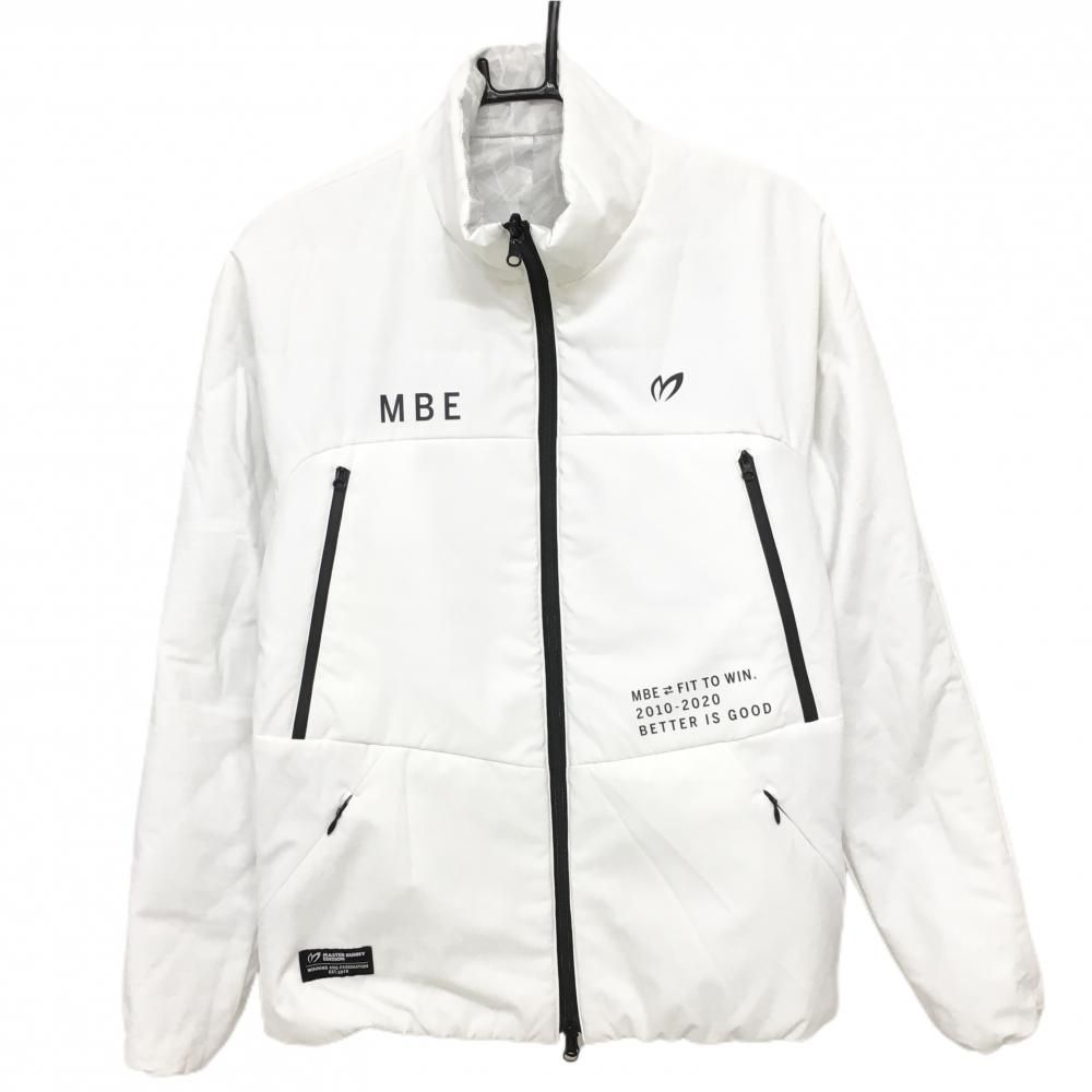 マスターバニー 中綿リバーシブルジャケット 白×グレー 総柄 裏無地