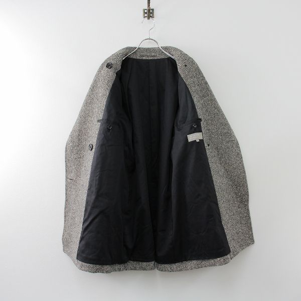 美品 2021AW MARGARET HOWELL マーガレットハウエル NEP TWEED P COAT ネップツイードコート 1/ブラック系【 2400013321372】 - メルカリ