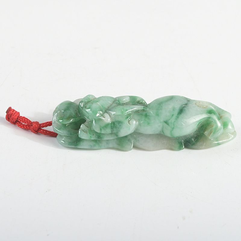 中国美術 翡翠 玉石 彫刻 獅子 中国 玉石翡翠玉彫刻 獅子 根付 鑑定書付 C S22 2025年最新】翡翠の