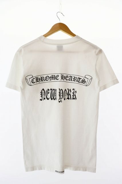 クロムハーツ CHROME HEARTS OLD NEW YORK Tee ニューヨーク スクロールラベル プリント 半袖Tシャツ S 白 ホワイト ブランド古着ベクトル AA 250927