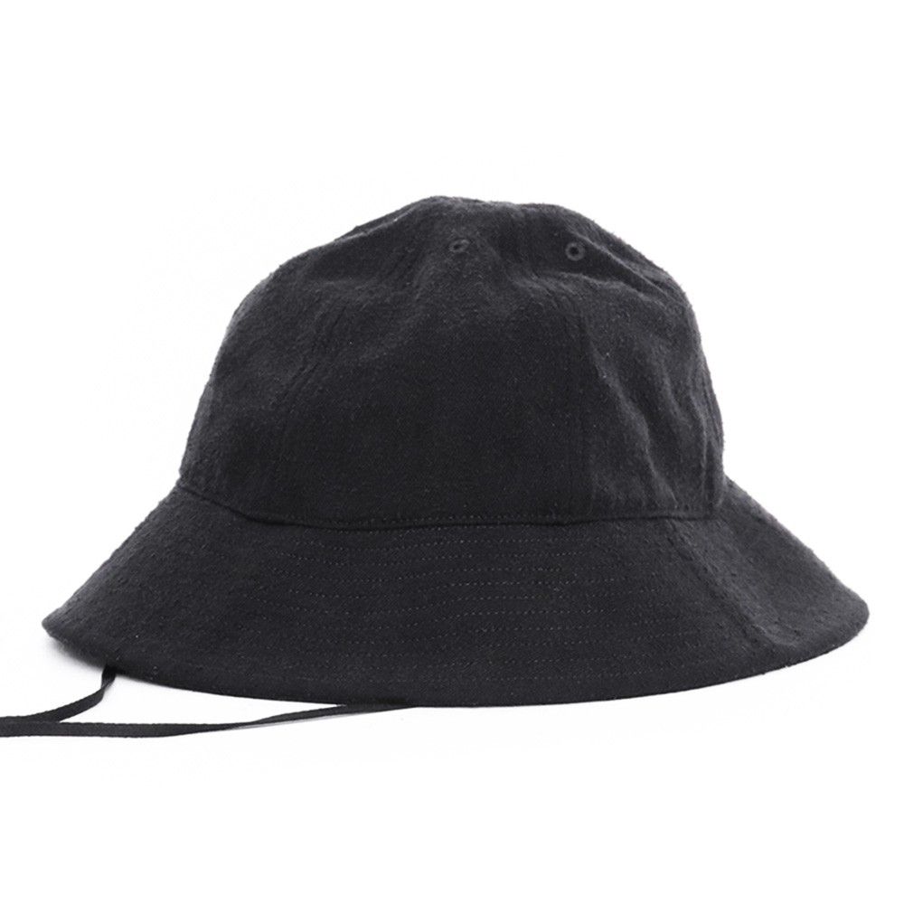 COMOLI シルクネップハット ブラック B01-07002