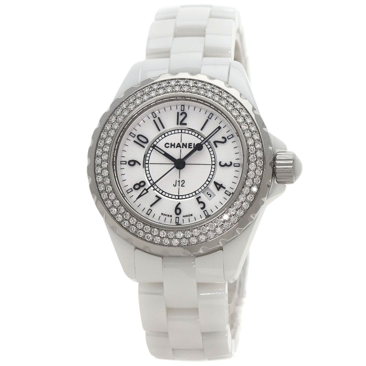 CHANEL シャネル J12 33mm ホワイト セラミック 腕時計
