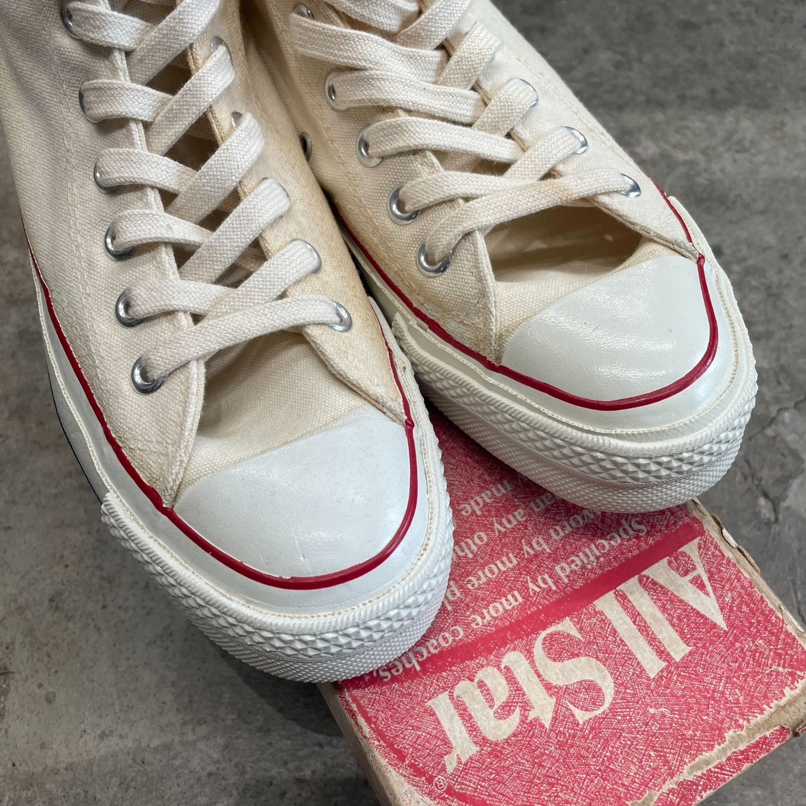 70s Vintage CONVERSE Chuck Tayler CT70 US6 生成り ヴィンテージ コンバース チャックテイラー  DEADSTOCK デッドストック