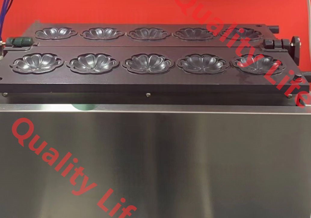 花 型 花 焼き機 花のベビーカステラ 5穴 万能焼きガス 最新式テフロン加工済 LPガス式|業務用