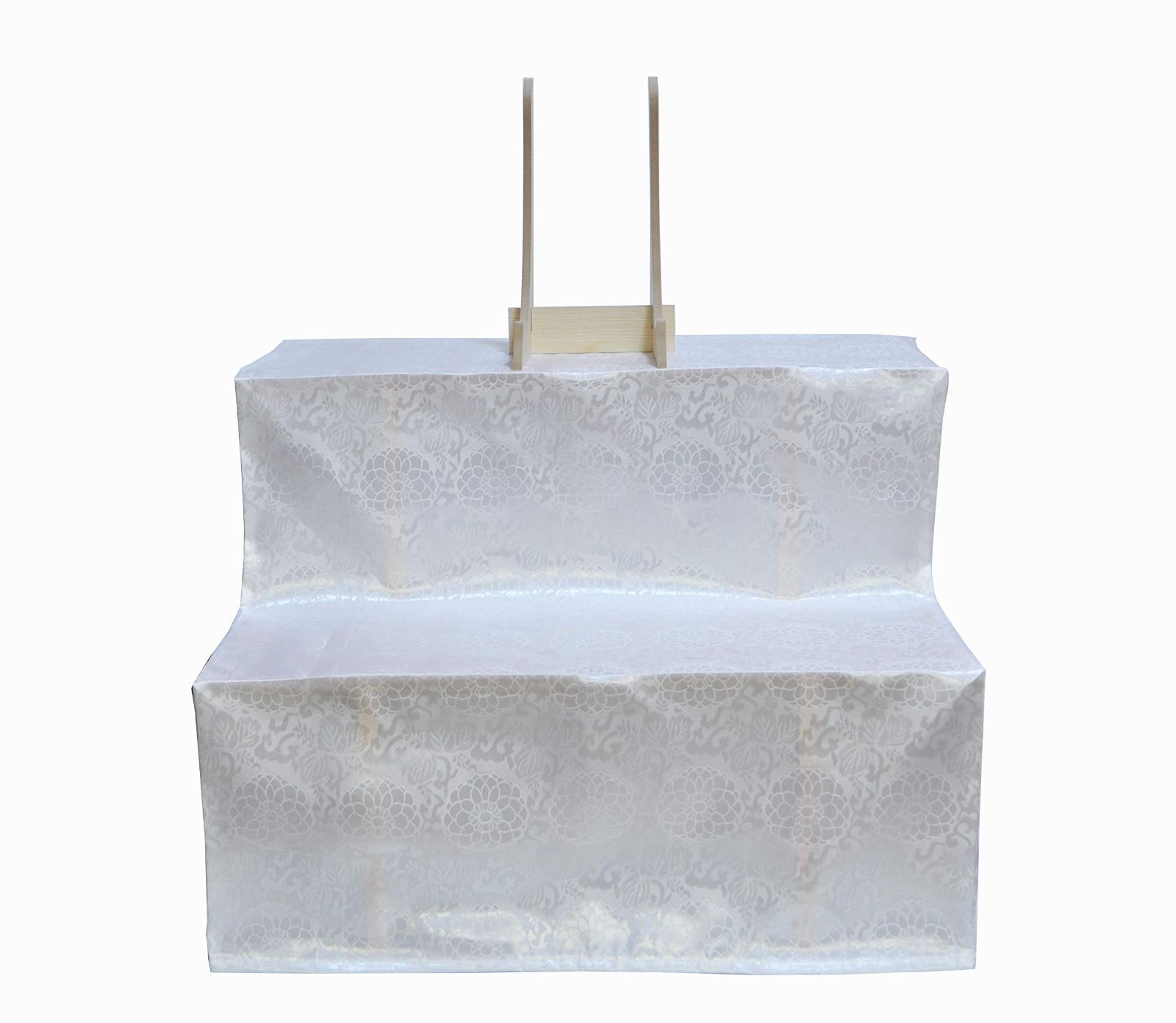 初盆 新盆 お盆用品 お盆用木製祭壇 祭壇 精霊棚 コンパクト盆棚 お盆 盆飾壇 仏事 法要 法事 写真立て付き 組立らくらく 白布覆付 3段 2段 二段 幅70cm 木製祭壇 三段祭壇 二段祭壇