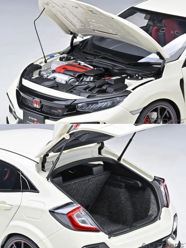 1/18 AUTOart ホンダ シビック タイプR チャンピオンシップホワイト 1/18 AUTOart 2021 Honda Civic Type R (FK8) (Championship White