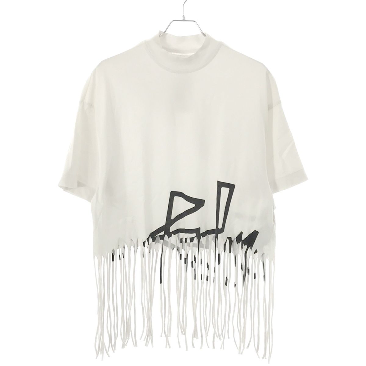 送料無料の通販 Palm Angels パームエンジェルス FRINGED DESERT LOGO T-SHIRT Tシャツ(半袖/袖なし)