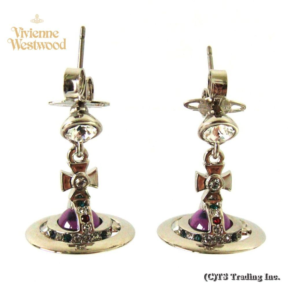 茄子紺 ☆vivienne westwood☆PETITE ORBピアス☆ | www