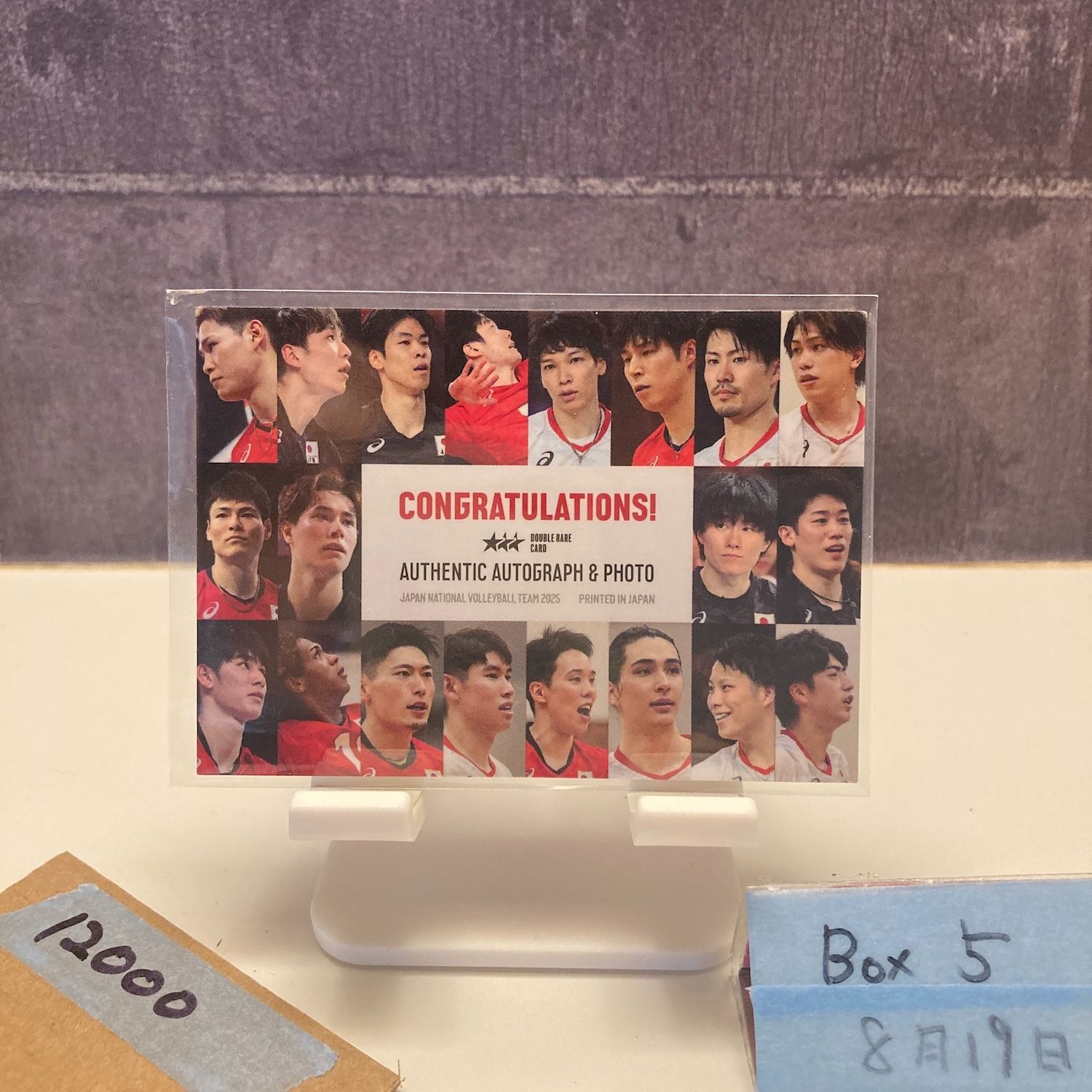 2025 JVA 山本智大 29|30 直筆サイン 日本代表 Double Rare Card カード