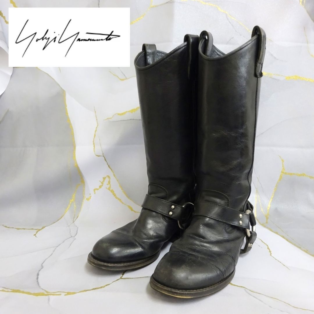ヨウジヤマモトロングブーツ Yohji Yamamoto 19aw レースアップロング