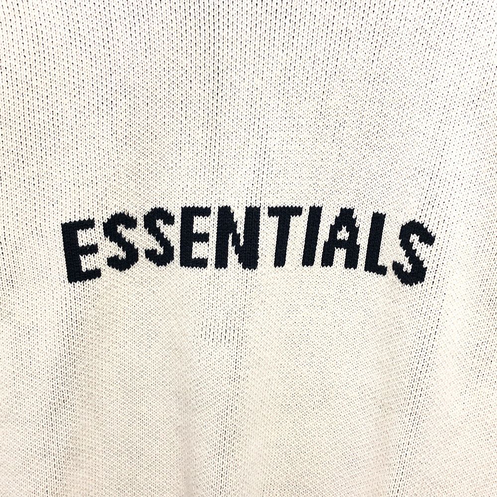 ESSENTIALS エッセンシャルズ 前ロゴ コットン ニット セーター