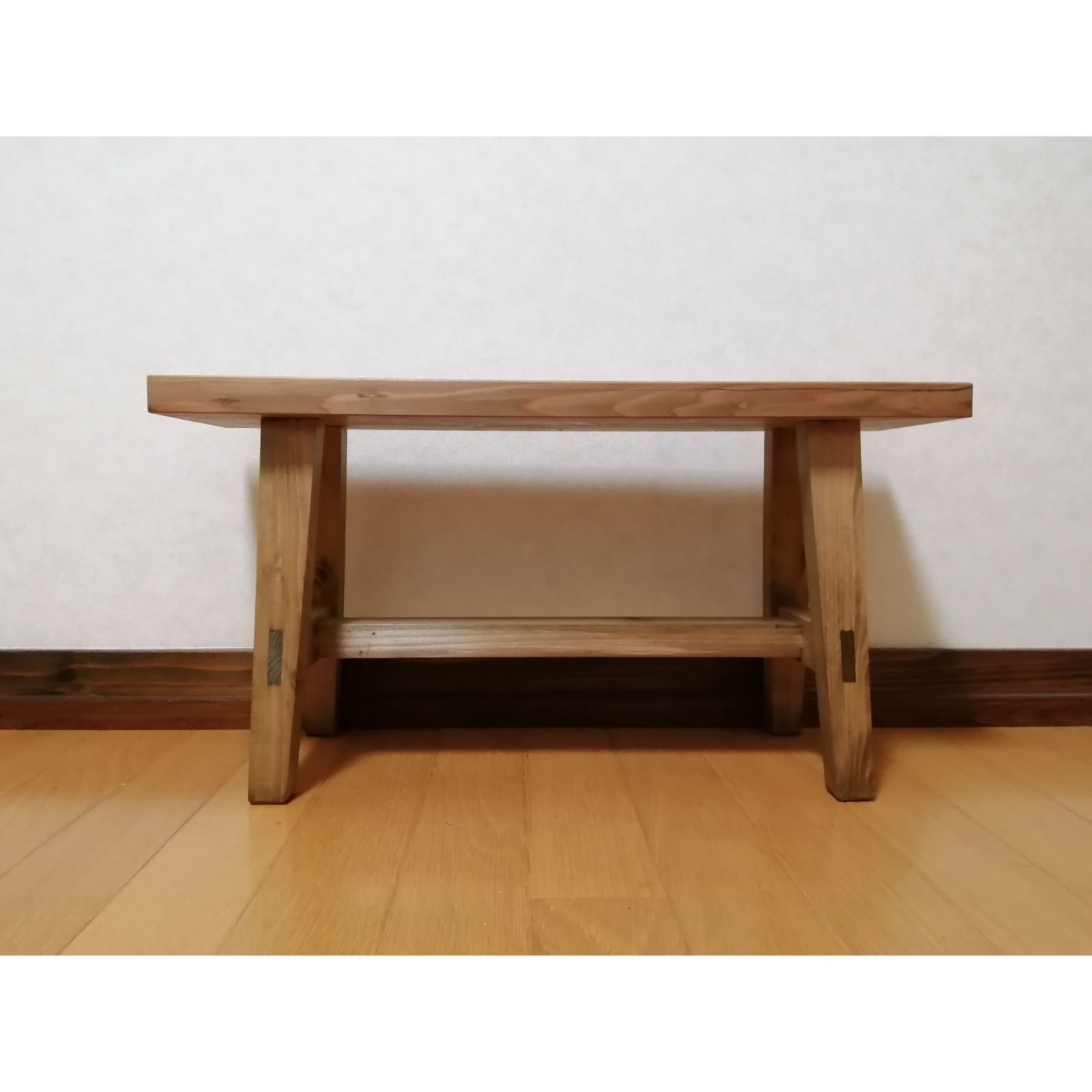 職人手作り】木製フラワースタンド 幅60cm×高35cm ベンチ 水槽台 花台