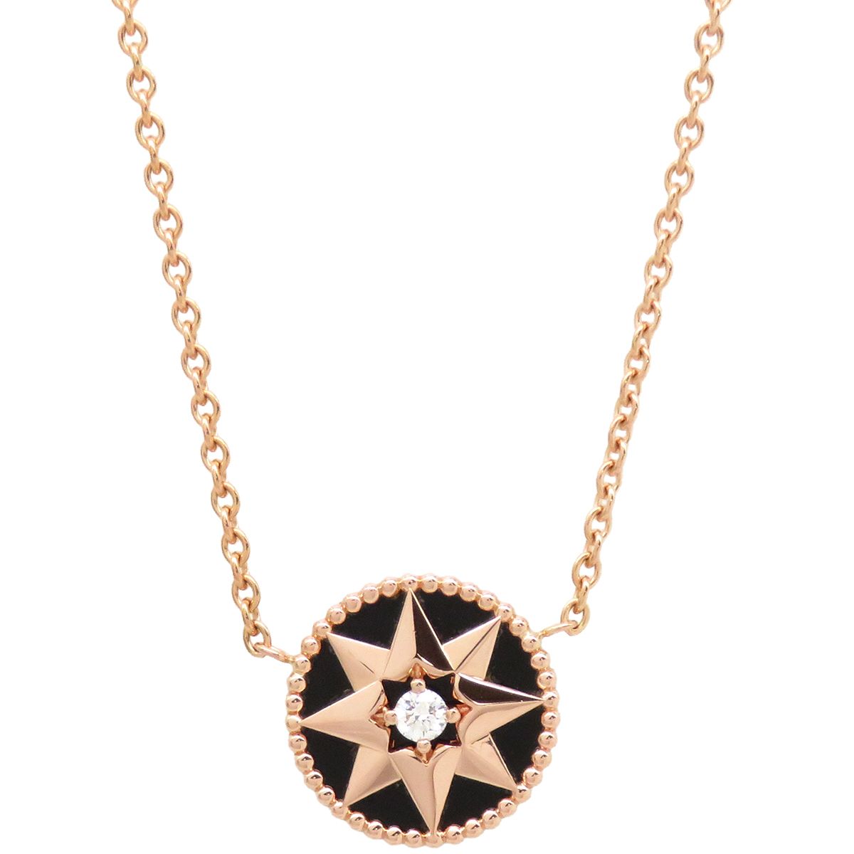 【オニキス★】Dior ディオール Rose des Vents ネックレス オニキス☆】Dior ディオール Rose des Vents ネックレス (Dior