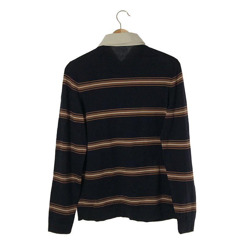 ブルネロクチネリ　ボーダーポロシャツ46 BRUNELLO CUCINELLI / ブルネロクチネリ | コットン ボーダー