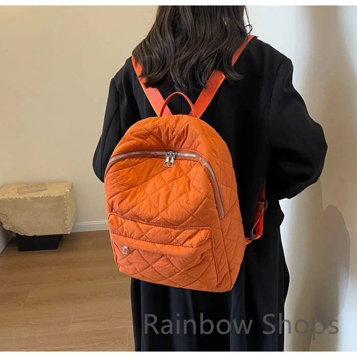 【綺麗なレッド♡未使用】キルティングリュック　本革 新品未使用】キルティング リュック レディース メンズ バッグ