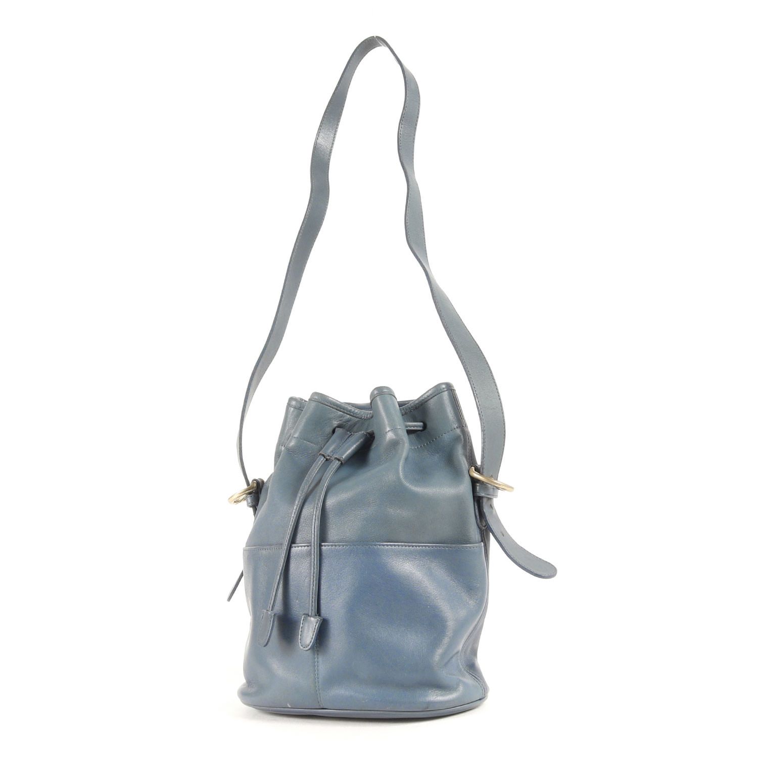 希少色】オールドコーチ バケツ型 ショルダーバッグ ブルーcoach