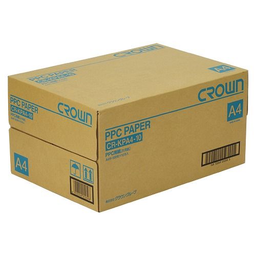 クラウン PPC用紙 A4 入数：1甲(10冊入) CR-KPA4-10-W(20514)