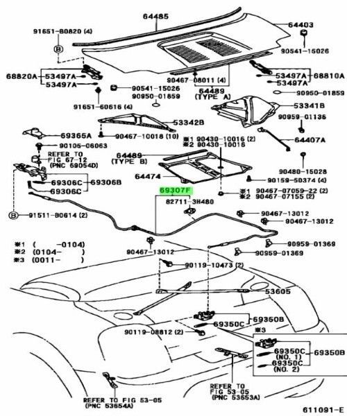 なお トヨタ 純正 MR2 MRS エンジンフードロックコントロール ケーブルASSY