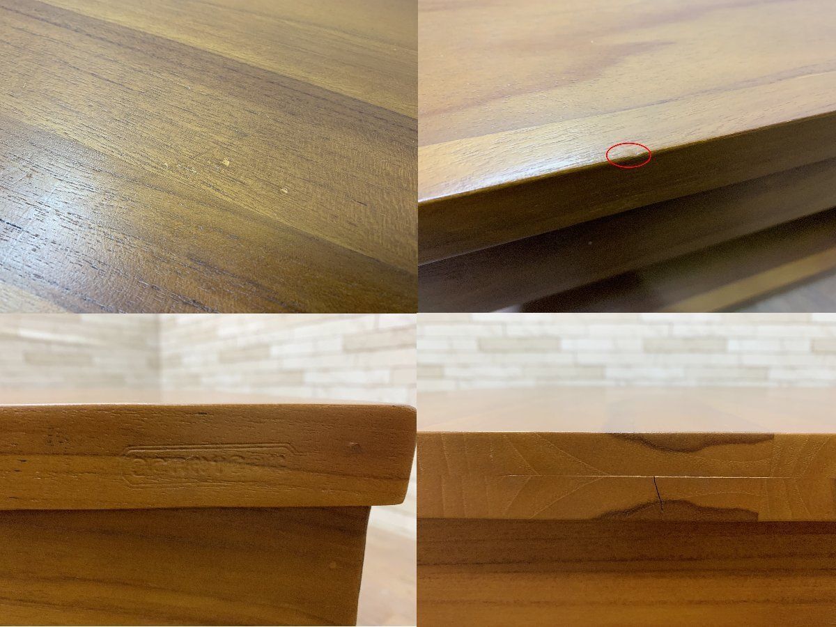 ◇SCANTEAK スキャンティーク センターテーブル 机 チーク無垢材 ロー