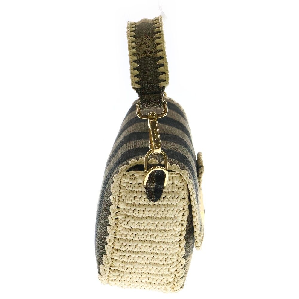 FENDI フェンディ ズッカ マンマバケット ワンショルダーバッグ