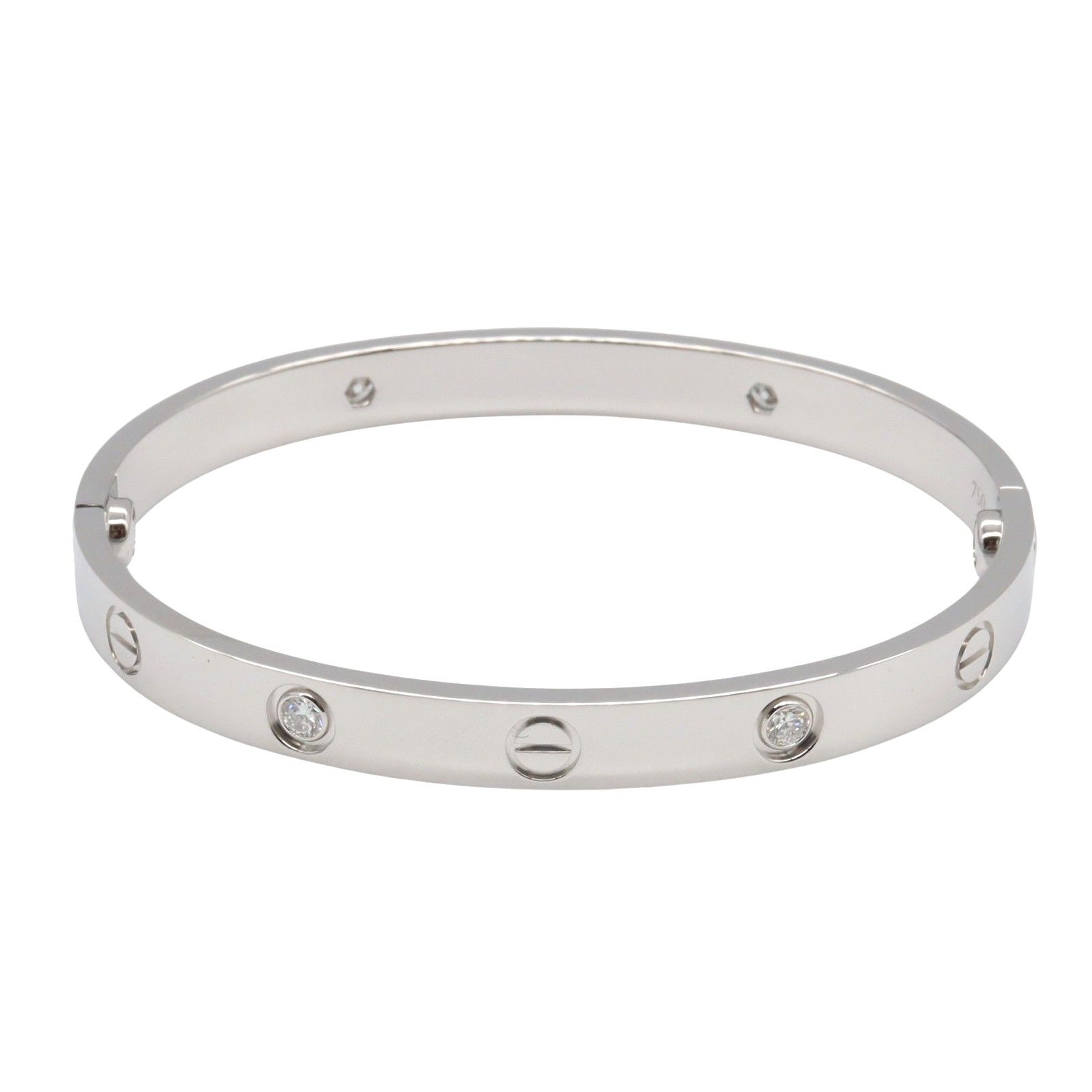 ラブブレスレット 4Pダイヤ WG 16[B6035816] LOVE BRACELET