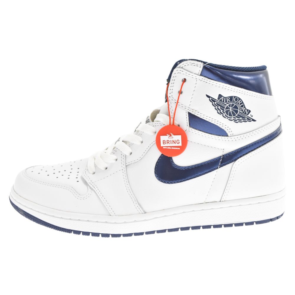 NIKE (ナイキ) AIR JORDAN 1 RETRO HIGH OG METALLIC NAVY 555088-106