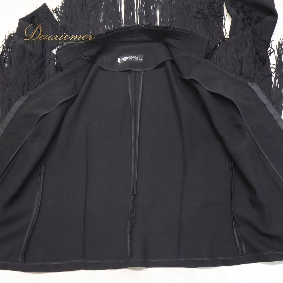 フラメンコ 衣装 トップス ブラウス ソニアジョーンズ SONIA JOHNES ブラック系 フレコ フリンジ 黒 フリル ボランテ ダンス 発表会 舞台 フラメンコ 衣装 トップス 演技用 衣装 ブラック フリンジブラウス フレコデザイン セクシー ダンスウェア パーティー 衣装 ブラックトーン 舞台衣装 女性用ブラウス かわいいデザイン ステージ用 衣装 フラメンコ 衣装 トップス ブラウス ソニアジョーンズ SONIA