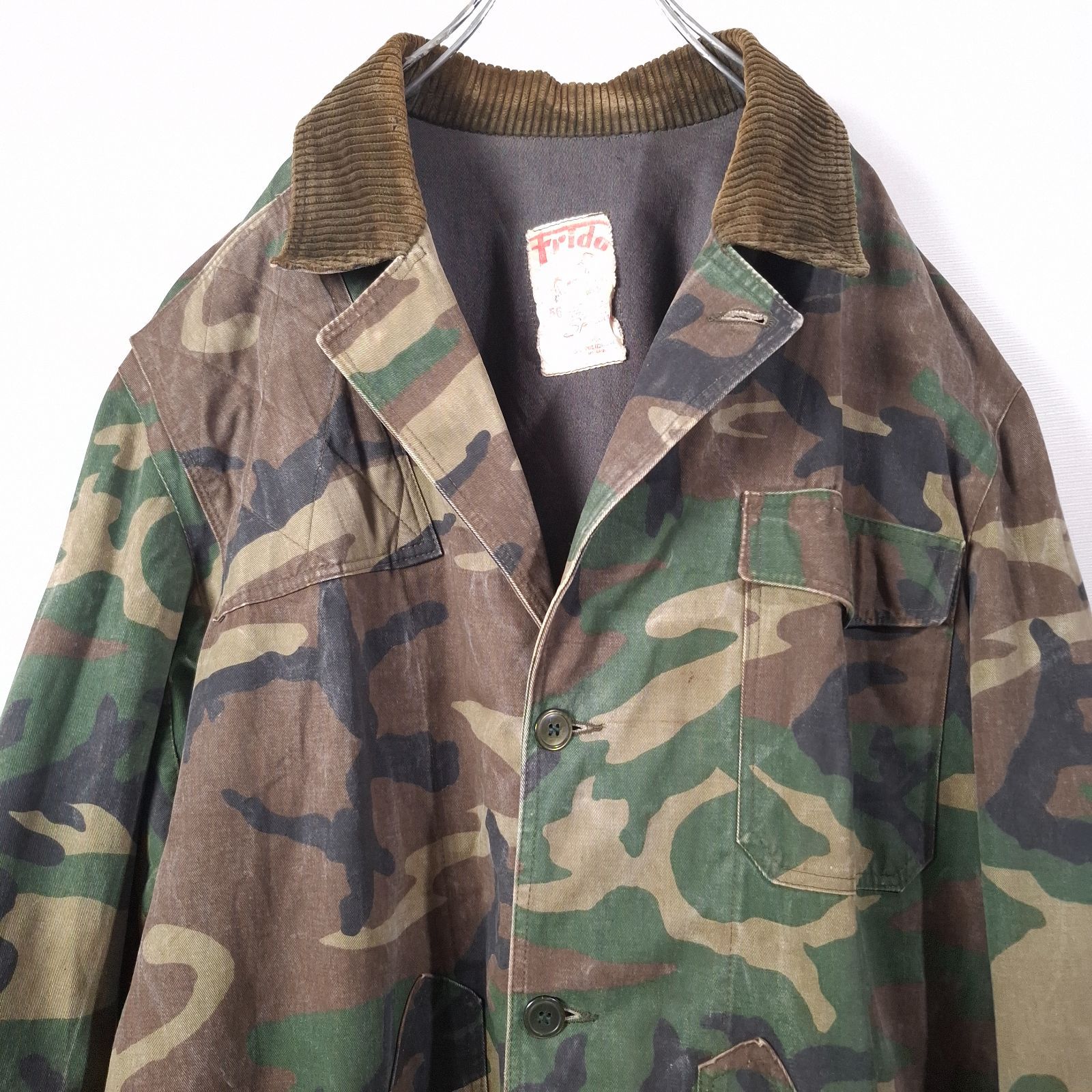 コーデュロイ襟 カモフラ