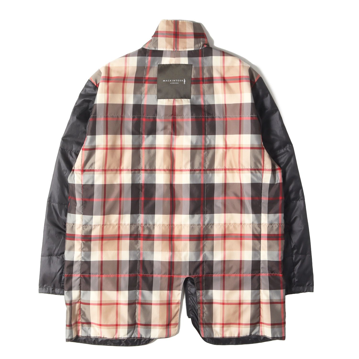 ジャケット・アウター MACKINTOSH LONDON マッキントッシュ ロンドン コート ブラック 黒 サイズ:M | チェック柄ダウン付き 3WAY ストレッチナイロン コート | アウター ジャケット 上着【メンズ】【】