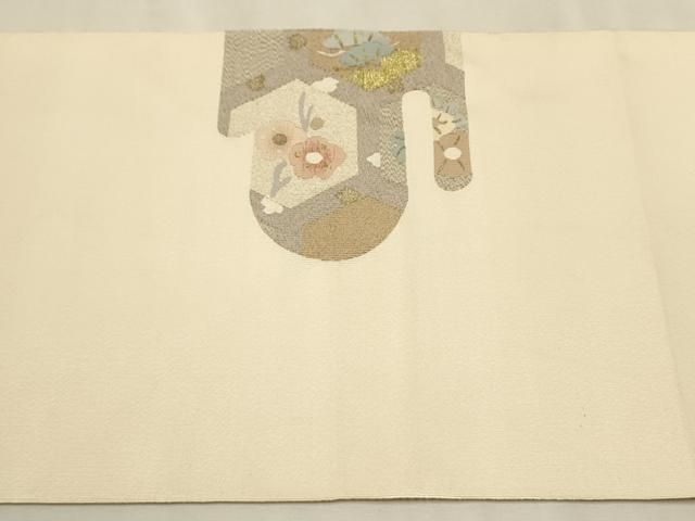 平和屋着物○世界的友禅作家 千地泰弘 九寸名古屋帯 更紗