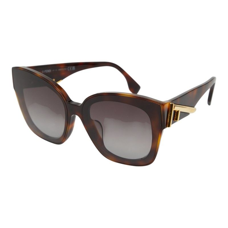 フェンディ ファースト ハバナアセテート FE40098F ブラウン プラスチック レディース FENDI 1-0237484