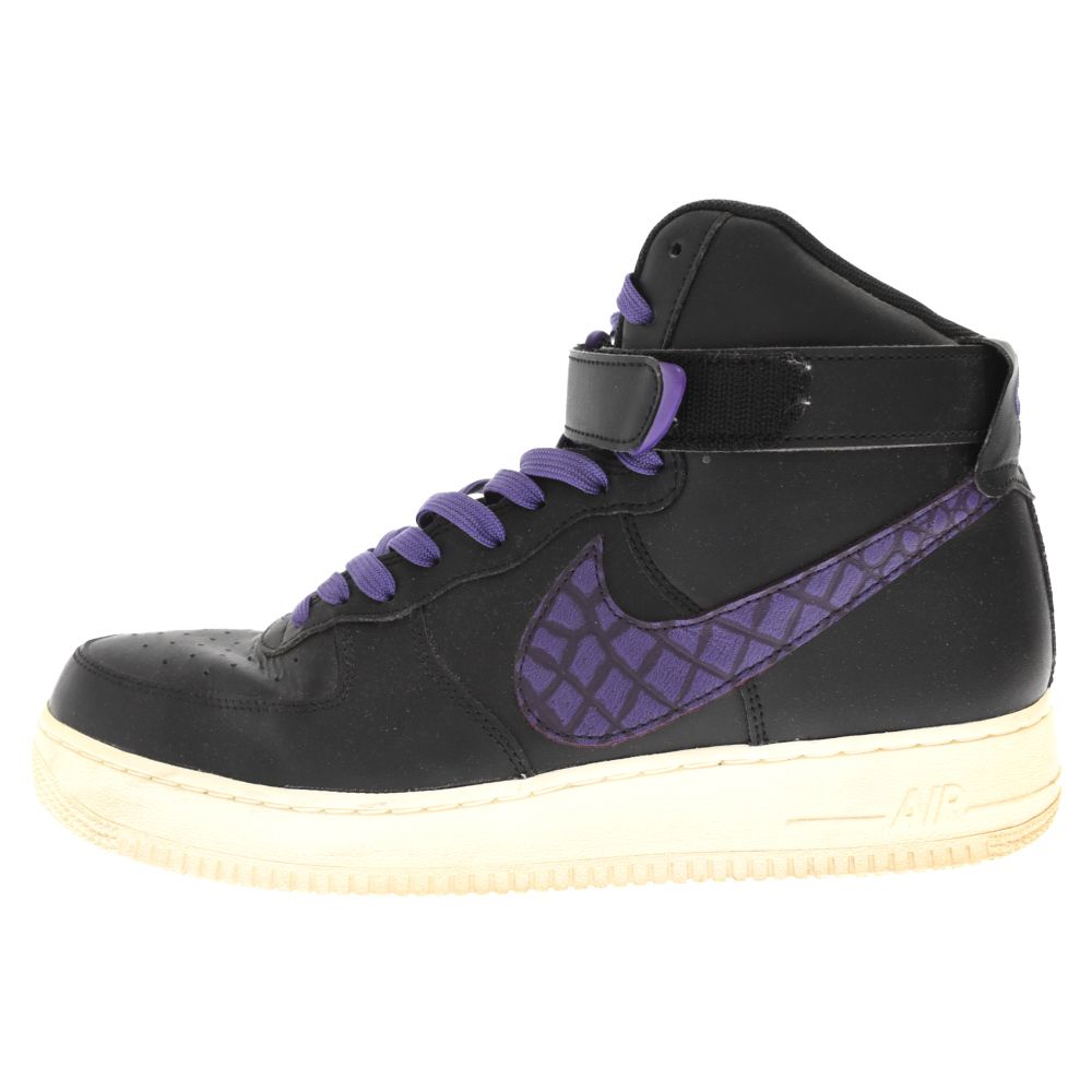 NIKE (ナイキ) AIR FORCE 1 HIGH '07 LV8 Black Court Purple Sail