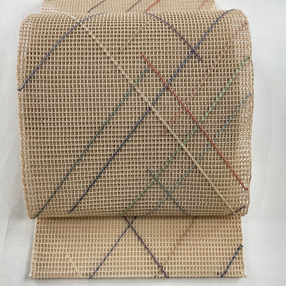 名古屋帯 美品 秀品 夏帯 羅 八寸名古屋帯 松葉仕立て トンネル