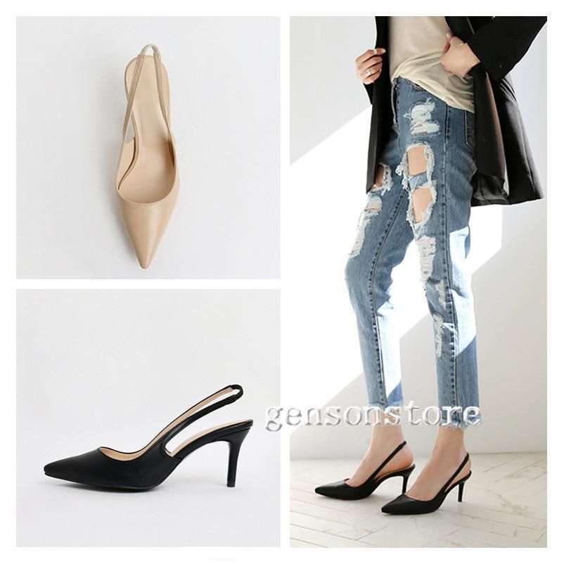バックストラップ パンプス サンダル パンプス 痛くない レディース 美脚 ポインテッドトゥ 6cm|8cm|10cm ハイヒール エナメル靴 結婚式 通勤フォーマル